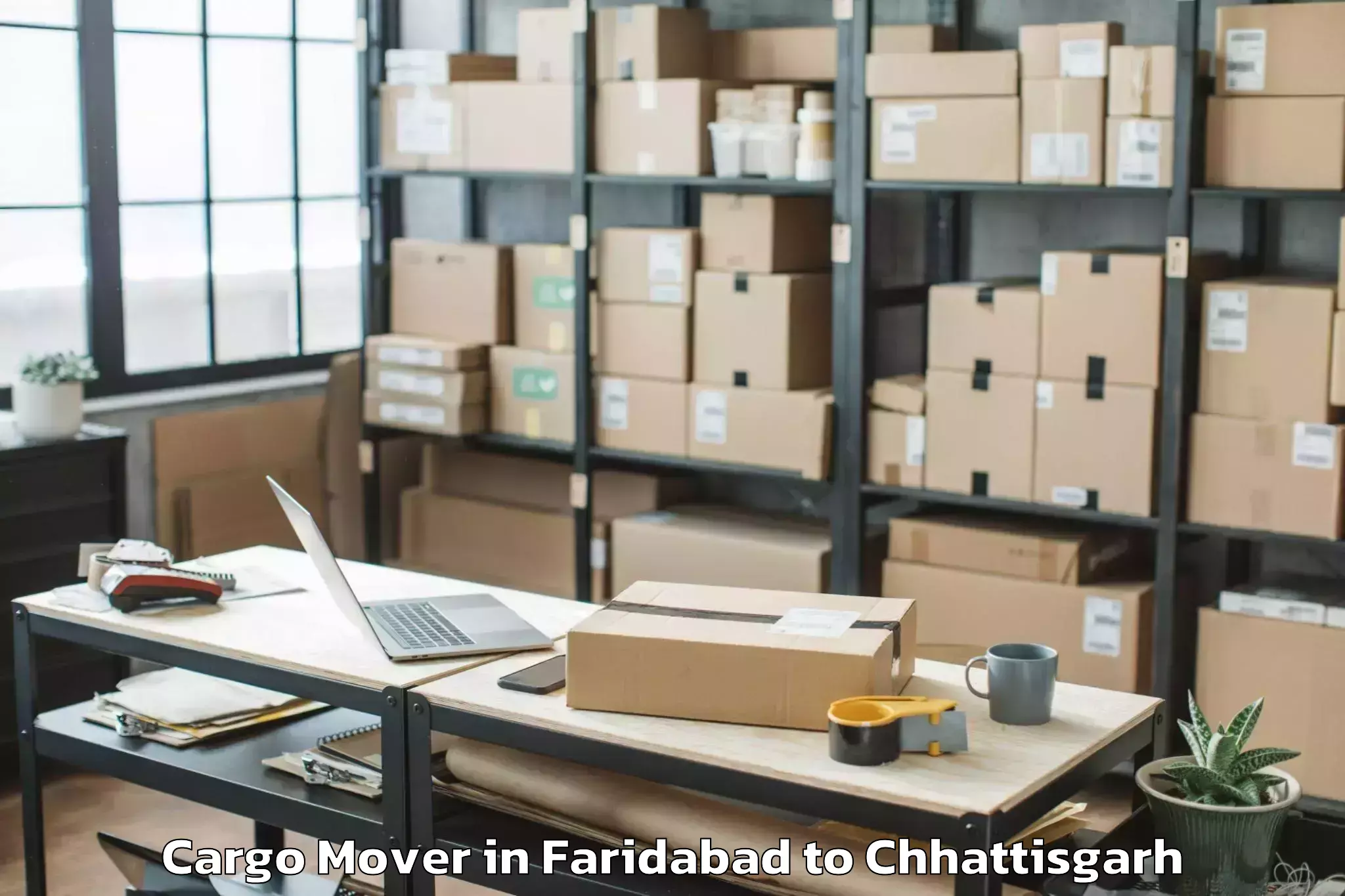 Expert Faridabad to Kirandul Cargo Mover